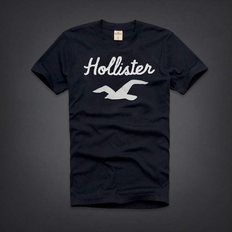Hollister Hombres De Cuello Redondo Corto Remera HCO3957